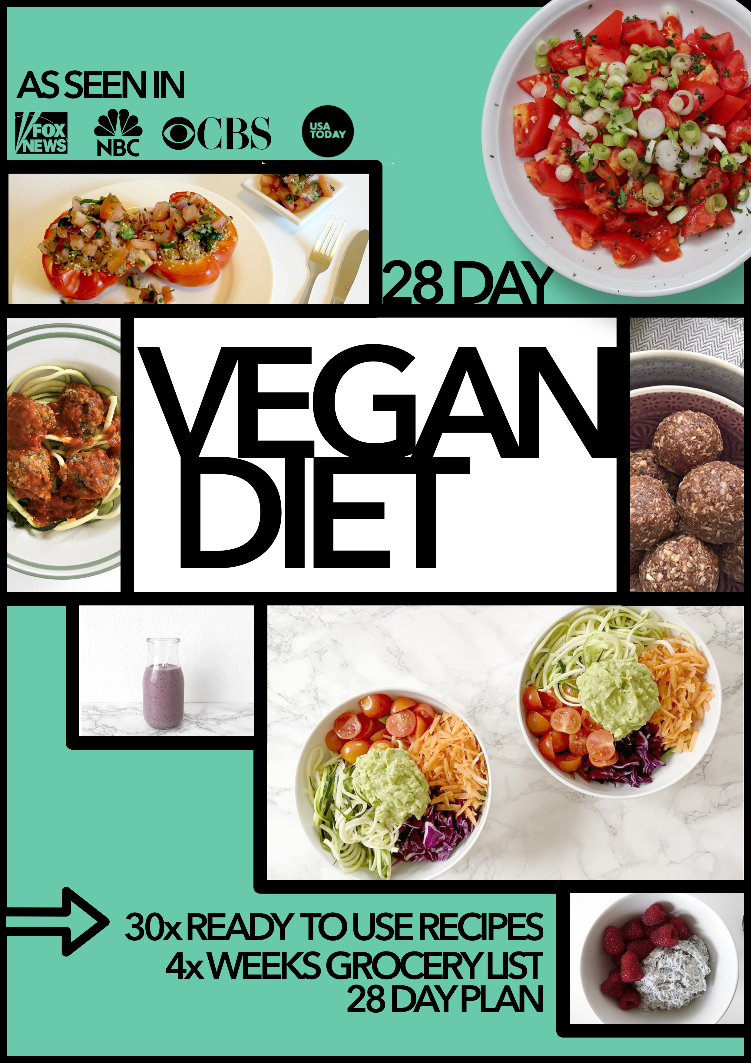 28 Day Vegan Diet Guide - Ebook